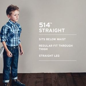 Levi’s 514 slim straight cotton poly jeans
